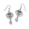 Alcazar Heart Glint French Wire Earrings