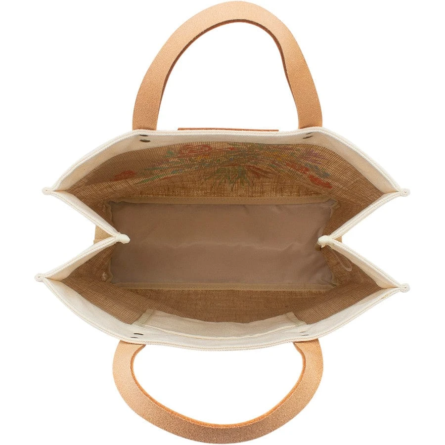 Bella Bouquet Burlap Tote - Image 2