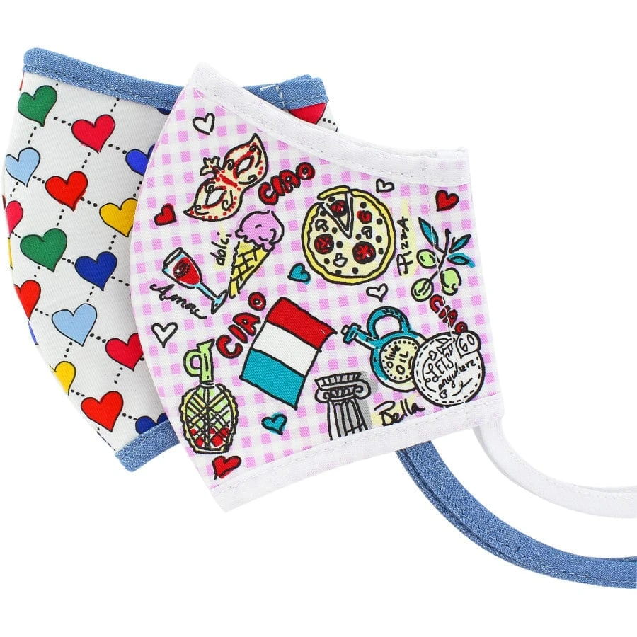 Ciao Bella Heart Face Mask (2 Pack)