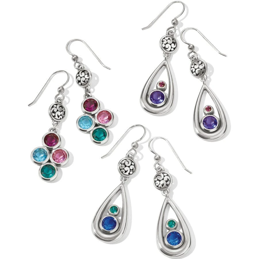 Elora Gems Dots French Wire Earrings - Image 3
