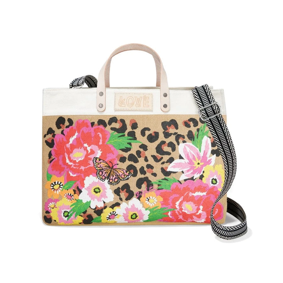 Garden Spots East West Burlap Tote - Image 2