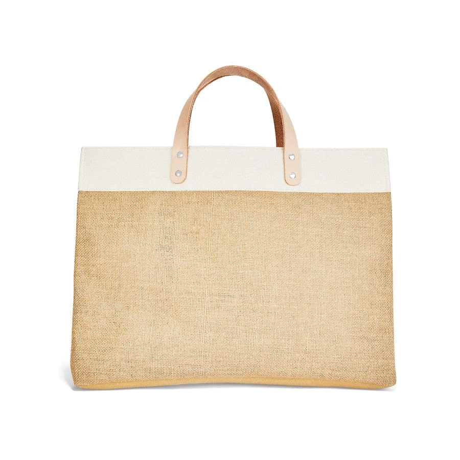 Garden Spots East West Burlap Tote - Image 3