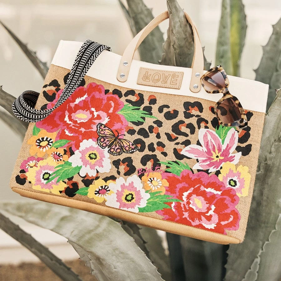 Garden Spots East West Burlap Tote - Image 6