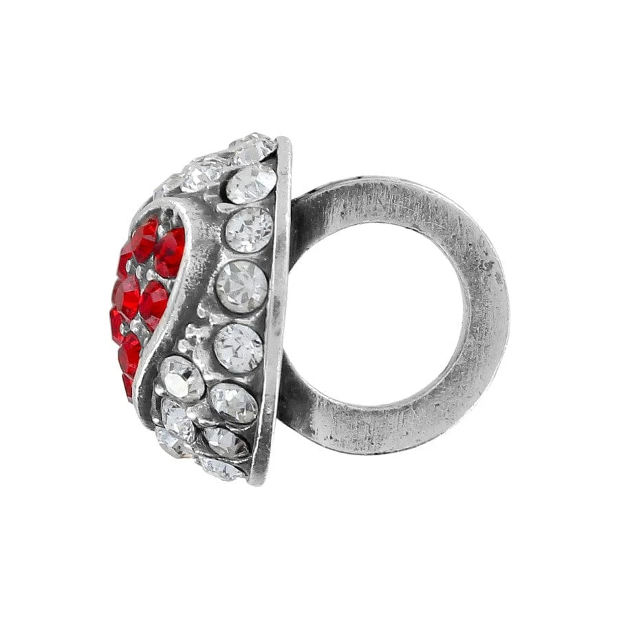 Glitter Hearts Ring Bead - Image 2