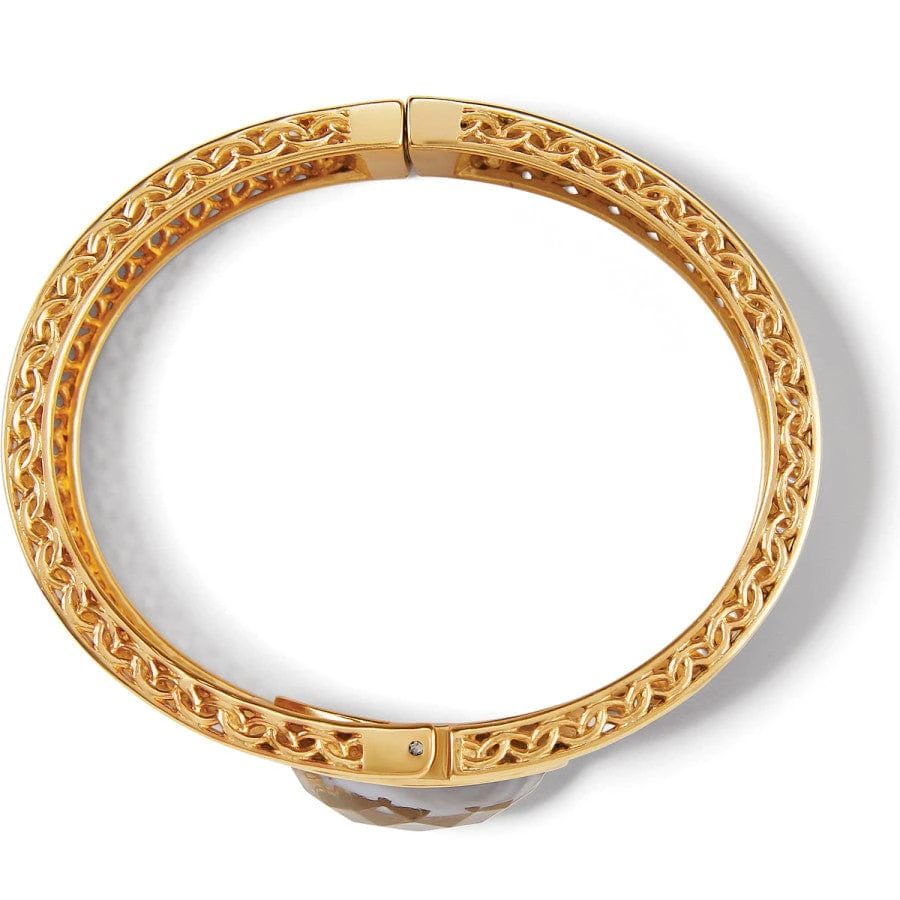 Golden Moon Hinged Bangle - Image 2