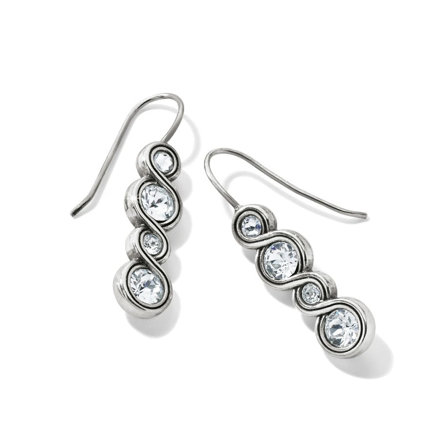 Infinity Sparkle French Wire Earrings - Image 2