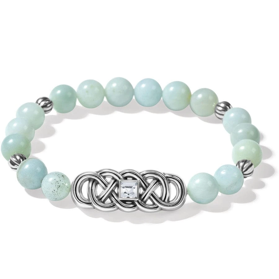 Interlok Lustre Amazonite Stretch Bracelet - Image 2