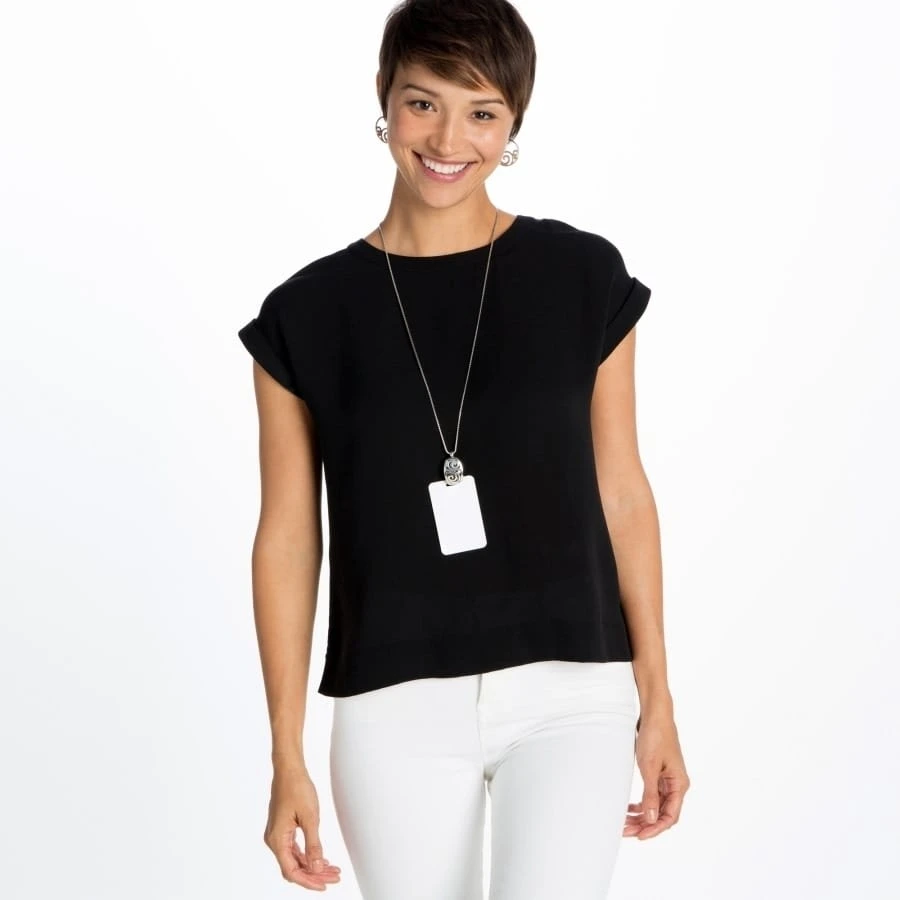 London Groove Badge Clip Necklace - Image 4