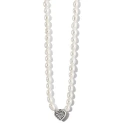 Meridian Zenith Heart Pearl Necklace