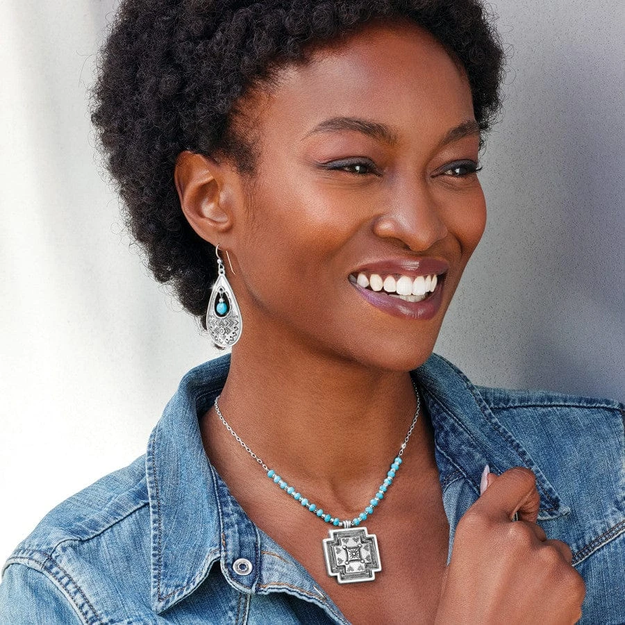 Mosaic Paseo Bead Cross Necklace - Image 4