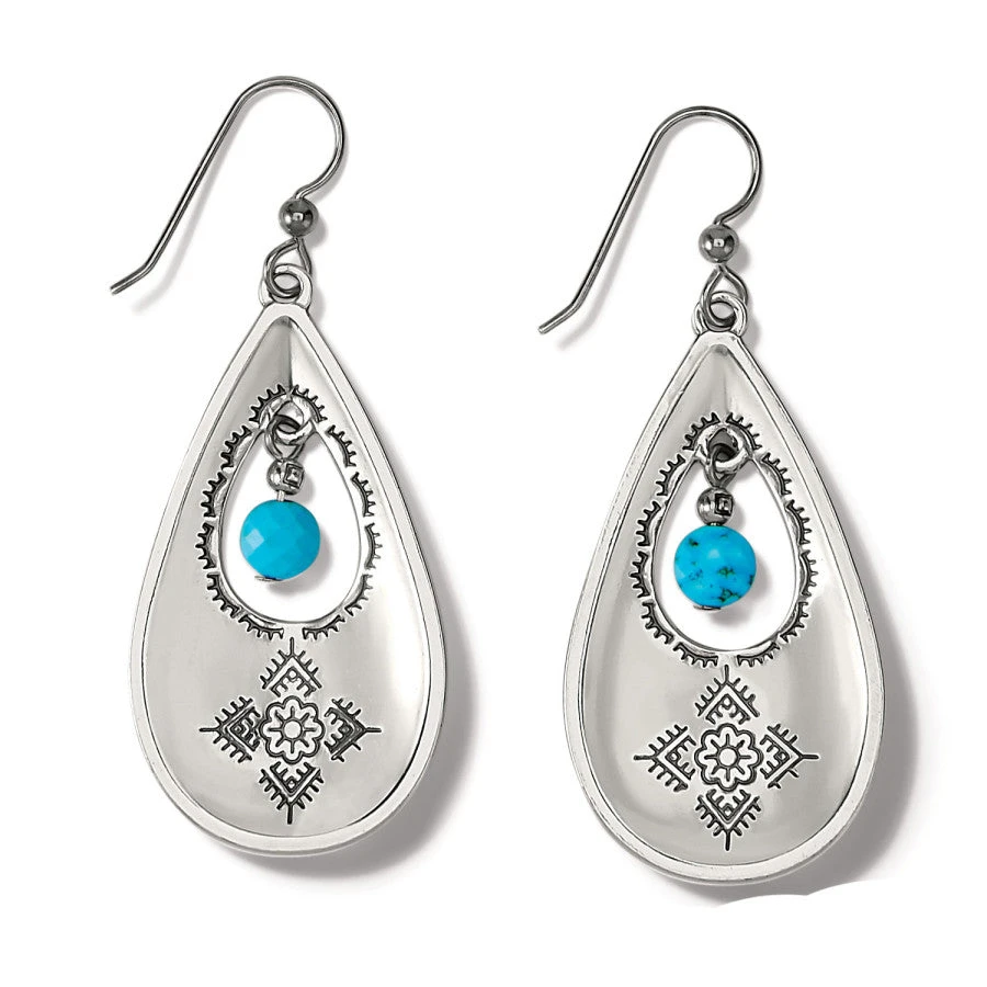 Mosaic Paseo Teardrop French Wire Earrings - Image 2