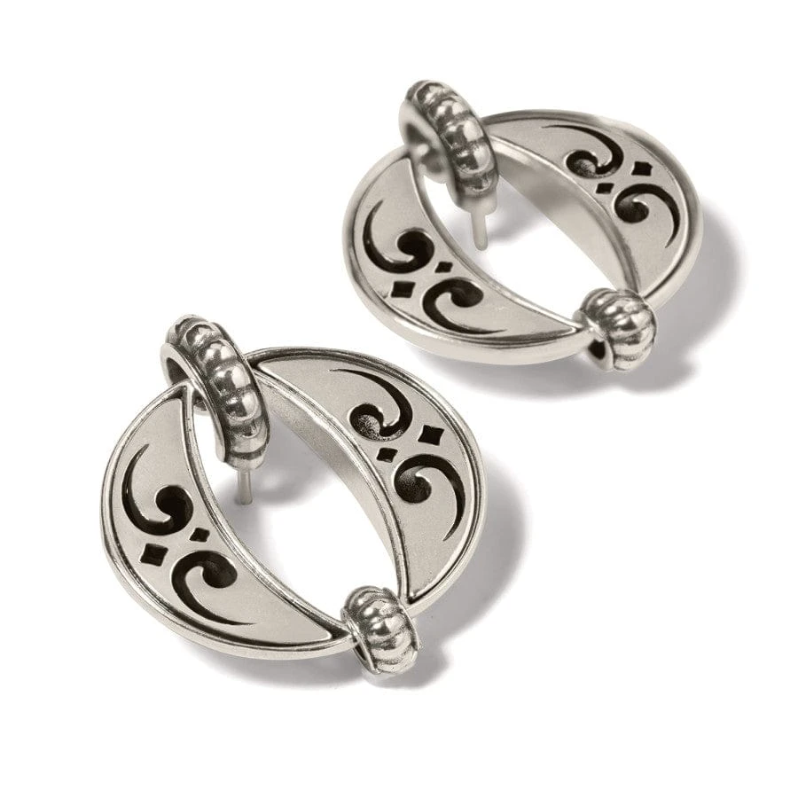 Mystic Moon Post Drop Earrings - Image 2