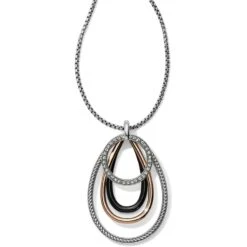 Neptune's Rings Black Convertible Pendant Necklace