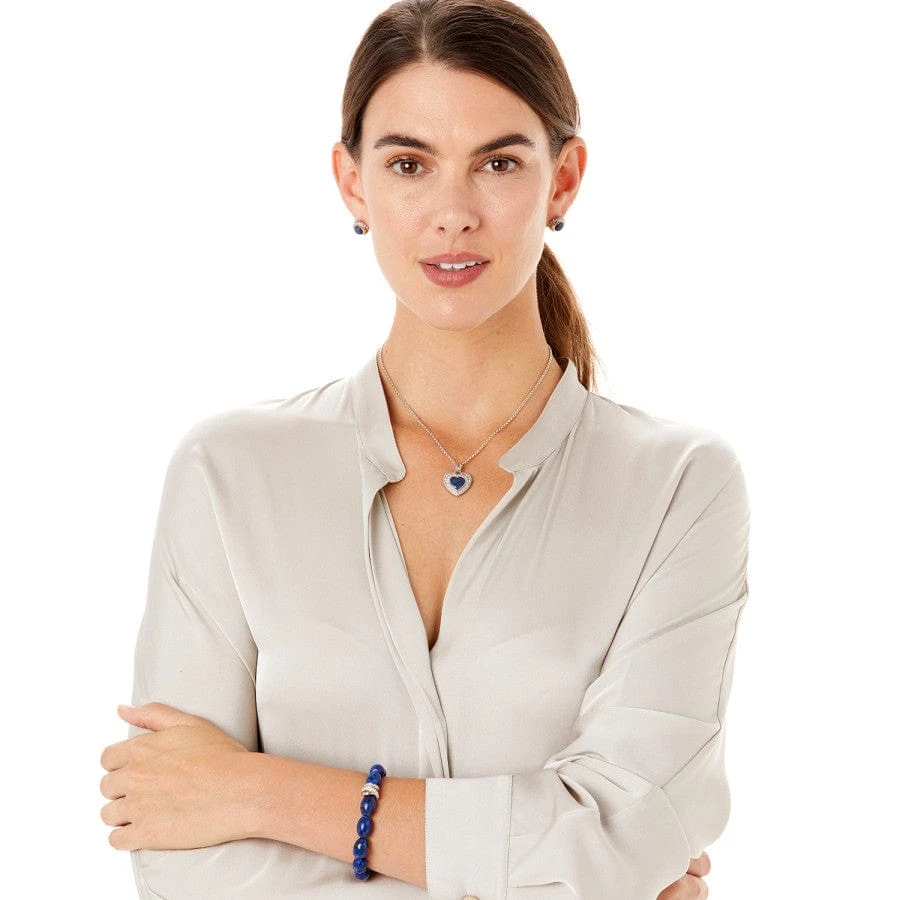 Neptune's Rings Kiwi Lapis Stretch Bracelet - Image 2