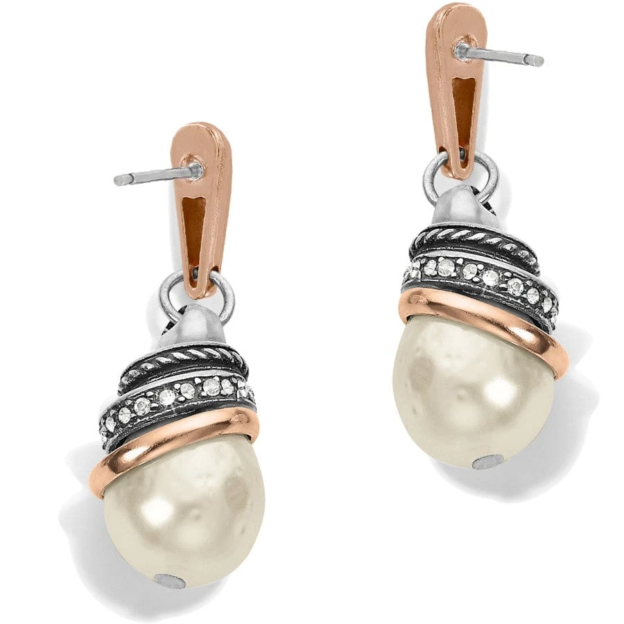 Neptune's Rings Pearl Teardrop Earrings - Image 2