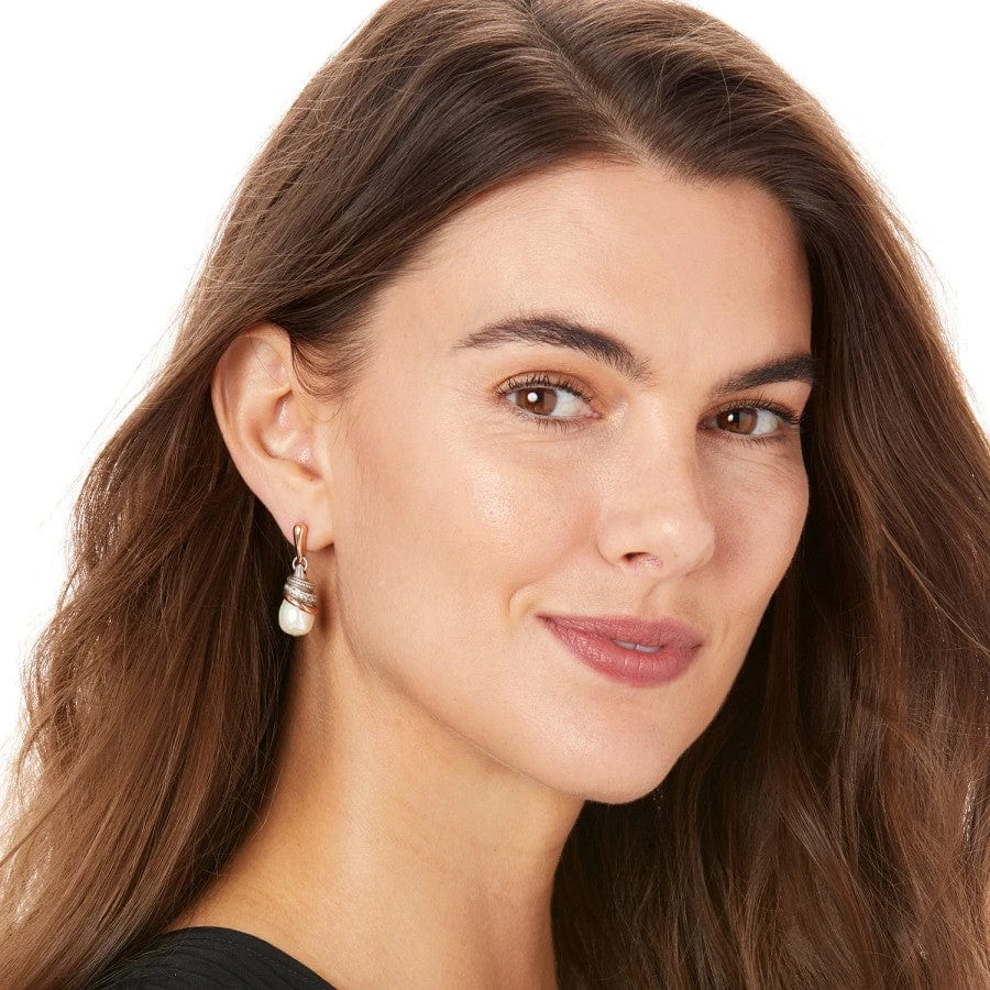 Neptune's Rings Pearl Teardrop Earrings - Image 3