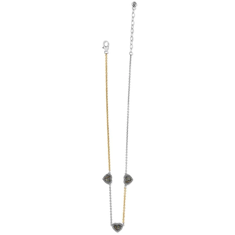 Neptune's Rings Woven Heart Station Necklace - Image 2