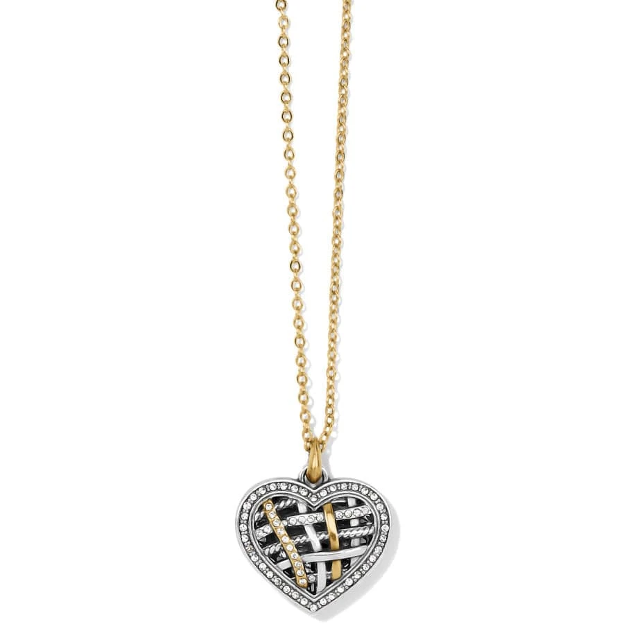 Neptune's Rings Woven Petite Heart Necklace - Image 3