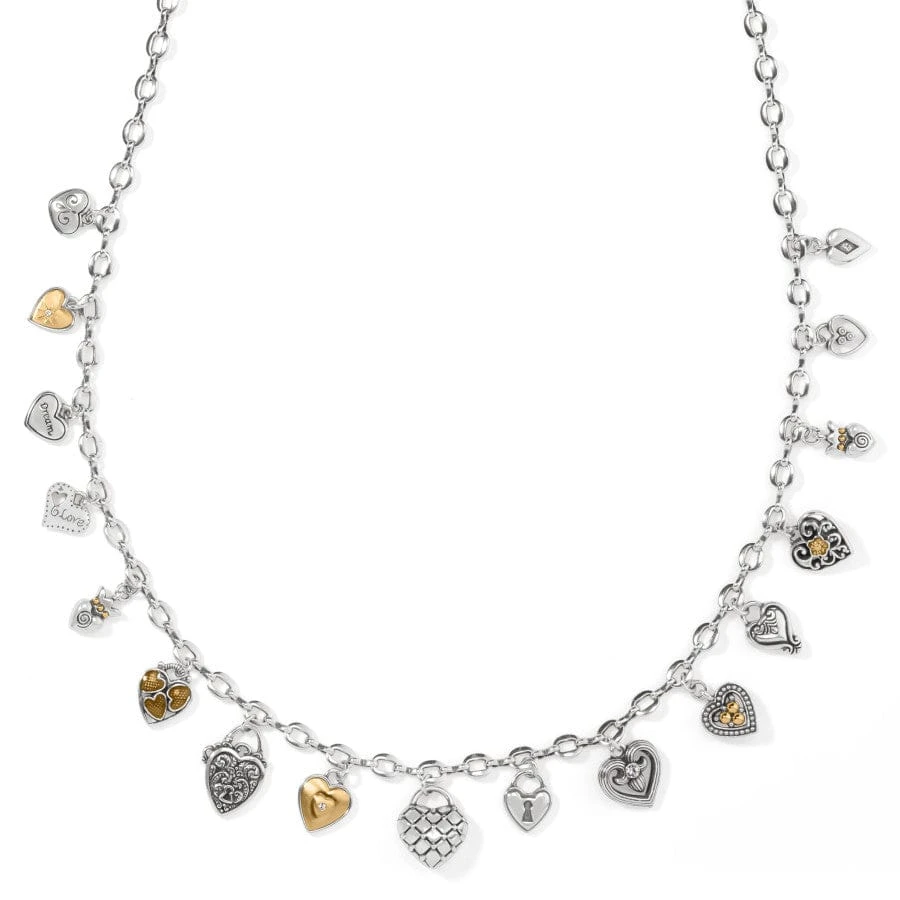 One Heart Charm Necklace