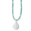 Paradise Cove Amazonite Shell Necklace