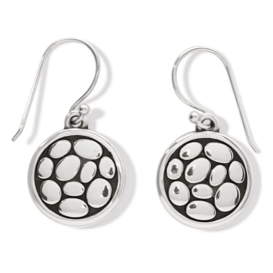 Pebble Round Reversible French Wire Earrings - Image 2