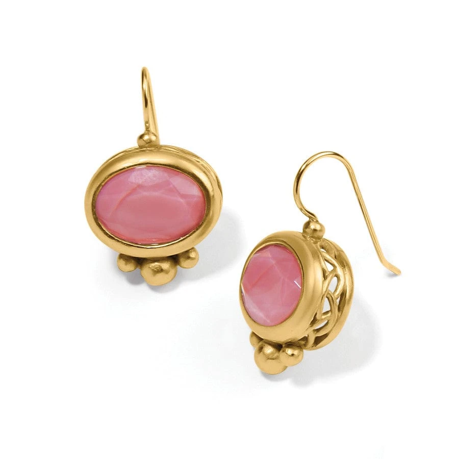 Pink Moon French Wire Earrings - Image 2