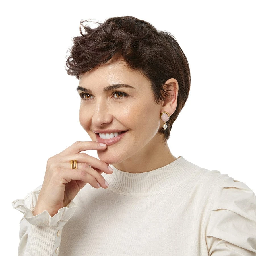 Pink Moon Leverback Earrings - Image 3