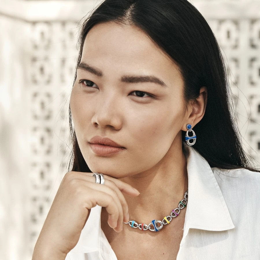 Portofino Link Drop Post Earrings - Image 5