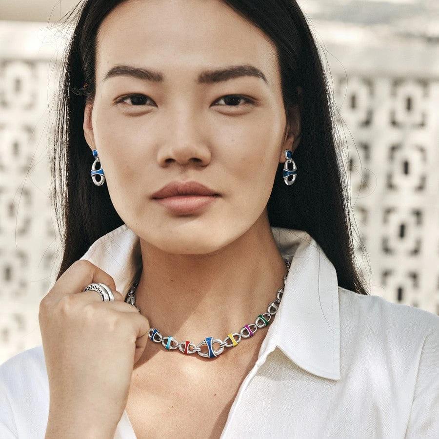 Portofino Link Drop Post Earrings - Image 6