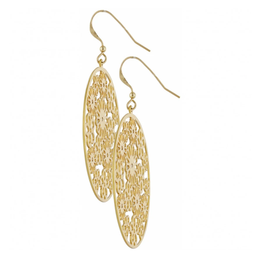 Posey Disc French Wire Earrings - Image 2