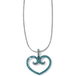Sea Of Love Reversible Petite Heart Necklace