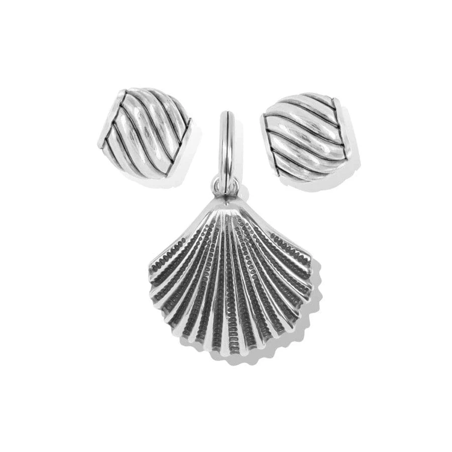 Silver Shell Charm Gift Set