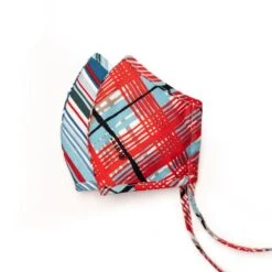Summer Stripes And Plaid Face Mask (2 Pack)