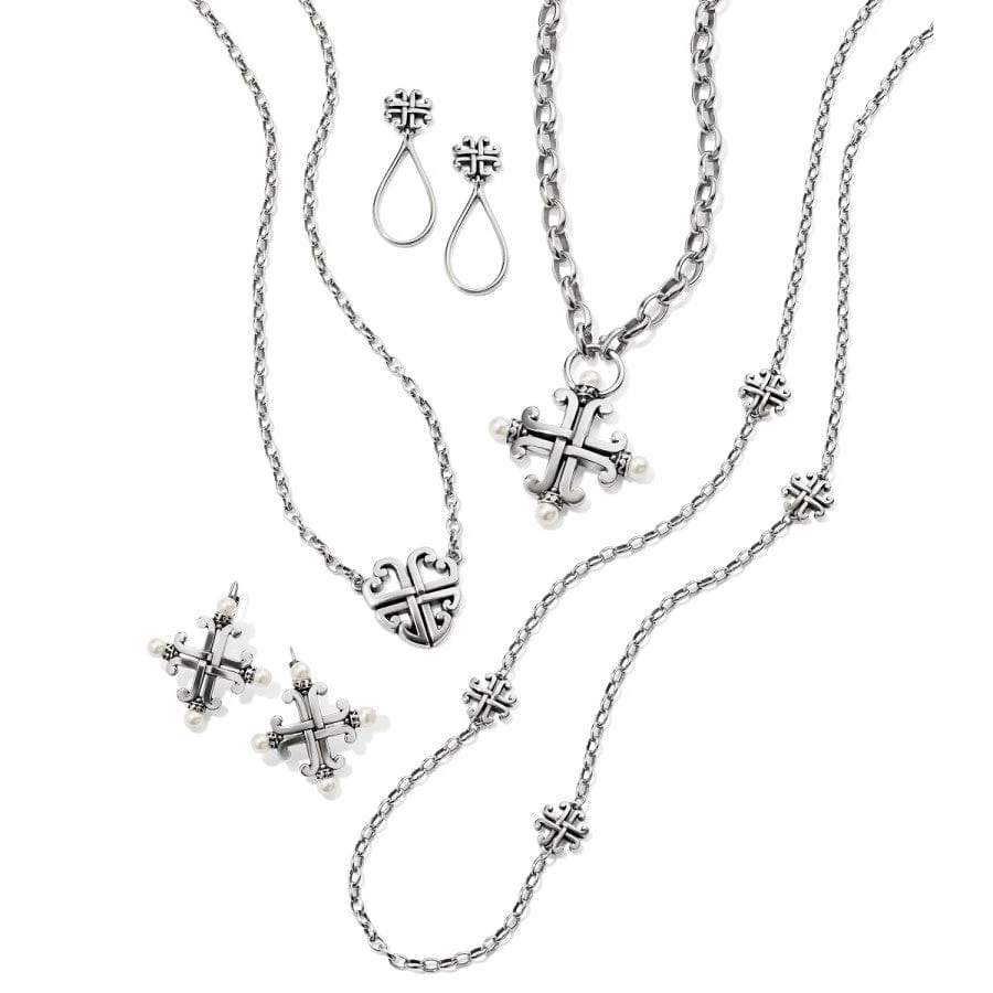 Taos Cross Post Drop Earrings - Image 3