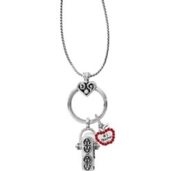 Teacher Heart Alcazar Charm Badge Clip Gift Set