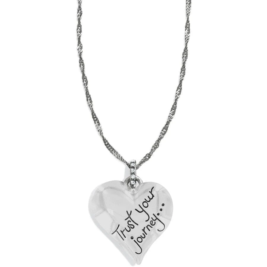 Trust Your Journey Heart Necklace - Image 2